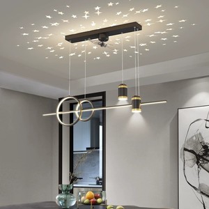 BGST Designer Star Salle À Manger bar Pendentif Lumière À La Mode Longue Bande Étude Chambre LED Pendentif Lampe Longs Lustres - Product Image 2