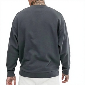 Sweat-shirt en molleton de coton épais unisexe, coupe classique, col rond, pull décontracté, streetwear d'hiver, service OEM, respirant - Product Image 2