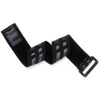 Bande élastique hautement extensible en silicone noir jacquard, ceinture élastique de couture de créateur, sangle à boucle auto-agrippante, sangle en tissu de haute qualité