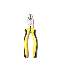 Pince multifonctionnelle de 6, 7 et 8 pouces, outils de quincaillerie, finition nickel poli, noir chromé