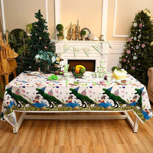Belle nappe en plastique de <span class=keywords><strong>dinosaure</strong></span> couverture de <span class=keywords><strong>Table</strong></span> de fête de <span class=keywords><strong>dinosaure</strong></span> nappe d'impression imperméable jetable pour les fournitures de fête d'<span class=keywords><strong>anniversaire</strong></span> - Product Image 1
