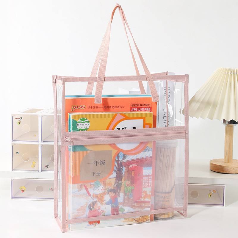 Bolsa para documentos con cremallera de PVC [rosa]