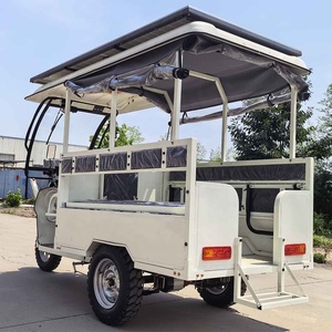 Vehículo Eléctrico Turístico, Triciclo Eléctrico Solar, Rickshaw, Triciclo Eléctrico de 3 Ruedas para Pasajeros Adultos - Product Image 5