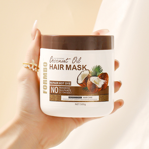 Huile de coco hydratante, lisse et améliorant la texture des cheveux crépus et abîmés, après-shampoing - Product Image 1