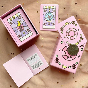 Jinete personalizado de fábrica para cartas de Tarot de oráculo dorado con guía, juego familiar duradero respetuoso con el medio ambiente - Product Image 2