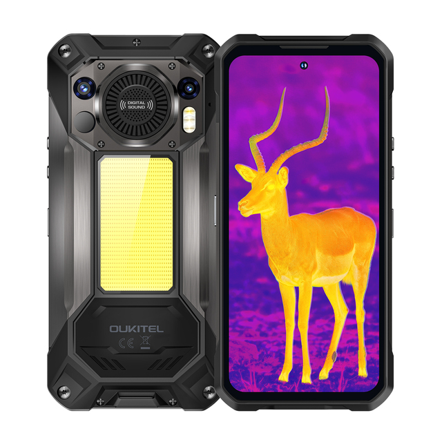 New OUKITEL WP61 Ultra IP68 Rugged Phone Thermal Vision 20000mAh Battery 45W Fast Charge 12GB 512GB 108MP Rugged Smartphone