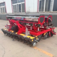 Semoir à blé haute performance à 18 rangs pour tracteur avec rotoculteur et ouvre-sillons en option pour grandes exploitations céréalières