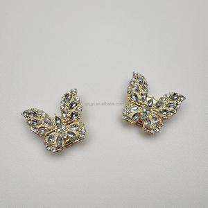 Khuy măng sét bướm lớn sang trọng, đính đá lấp lánh, tự làm, phụ kiện dành cho doanh nhân, quà tặng sinh nhật, OEM ODM - Product Image 4