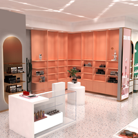 Vitrine de présentation de produits de beauté en panneau bois double face pour salon de beauté, étagère légère pour cosmétiques, soins de la peau, supermarché JINXIN