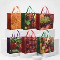Tas Belanja Laminasi Anti Air dengan Pegangan, Desain Khusus dari Bahan Daur Ulang Non Woven, Produsen Tas Tote Non Woven dari Polipropilena