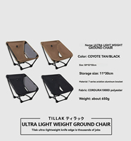 Chaise pliante robuste en tissu Oxford Ripstop, structure triangulaire stable pour la pêche en bord de mer et le camping tout-terrain