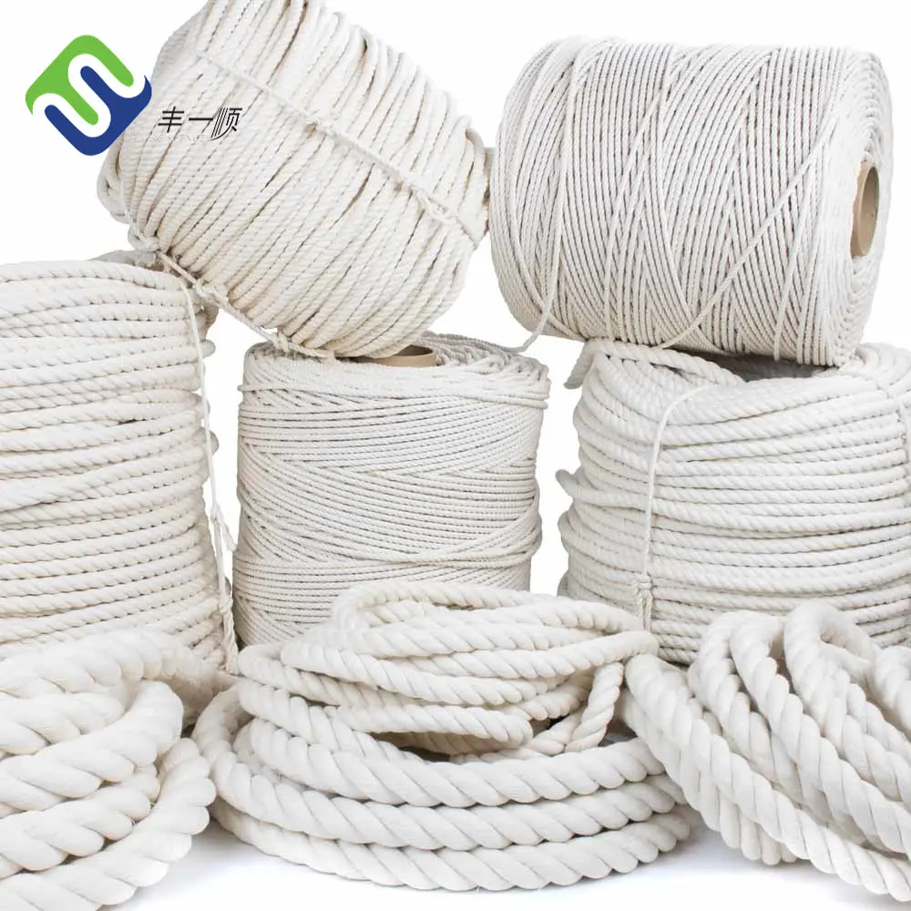 Wholesale 2-5MM Natural wisted Cotton Rope For Macrame Cord