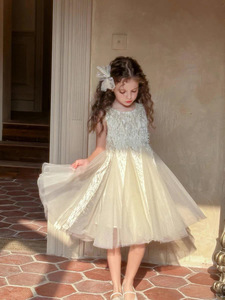 ชุดเดรสเด็กผู้หญิงลายดาวเจ้าหญิงสำหรับฤดูใบไม้ผลิและฤดูร้อน รุ่นใหม่ ชุดเดรสสำหรับการแสดงเปียโนระดับไฮเอนด์ - Product Image 6