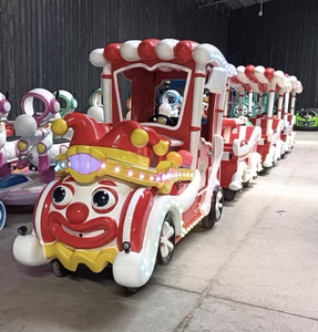 Высококачественный индивидуальный безрельсовый туристический поезд-аттракцион для детей в стиле клоунов - Product Image 3