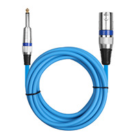 Câble de scène stéréo 1/4 ''mâle vers XLR mâle et XLR femelle Câble de microphone
