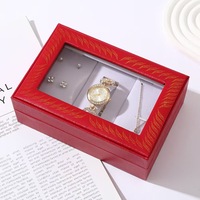 Coffret cadeau pour la fête des mères, la fête des amoureux et la fête de la chine, montre et bijoux assortis, collection de luxe haut de gamme, vente en gros
