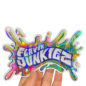 Ustom-Bolsa de mylar holográfica a prueba de olores, embalaje de forma especial, 3,5g - Product Image 1