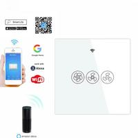 Interrupteur intelligent WiFi UBARO 120V/240V pour ventilateur et éclairage, variateur de vitesse, télécommande, compatible vocal Alexa Google, sans hub