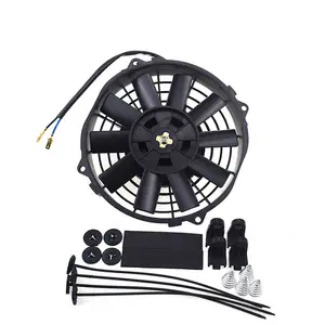 Ventilador de radiador universal para carro, venda quente, ventilador modificado para ar condicionado carro, ventilador de radiador de resfriamento 7,9,10,12,14,16 polegadas