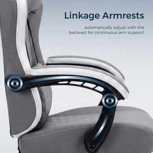 <span class=keywords><strong>Chaise</strong></span> de bureau ergonomique entièrement réglable en tissu tricoté OEM ODM avec repose-pieds rétractable et accoudoirs articulés pour personnes corpulentes - Product Image 4
