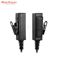Penjualan Terbaik Headset telepon Earpiece g-shape dengan mikrofon harga pabrik PTT untuk Motorola Walkie Talkie fitur telekomunikasi