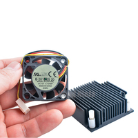 Ventilateur en aluminium R124010SL 40x40x10mm DC12V 3 broches à roulement à bille 5500 tr/min, dissipateur thermique pour boîtier d'ordinateur, carte mère, CPU (nord-ouest)