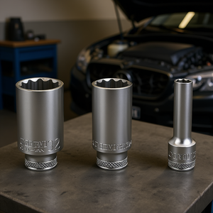 Fervi Polygonal <b>Socket</b> Wrench 32mm Car Van <b>12</b> <b>Point</b> Long Reach - Product Image 3