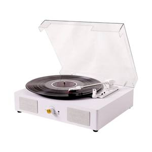 Tocadiscos de Vinilo con Altavoces Integrados, Radio FM USB, Reproducción de 3 Velocidades, Tocadiscos BT, Decoración de Audio para el Hogar, Plástico, Gran Venta - Product Image 1