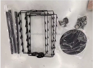 Rack <b>Stand</b> Display Snack <b>Hanger</b> Retail Potato Bag Holder Potato Display <b>Stand</b> for Countertop With 72 Clips - Product Image 5