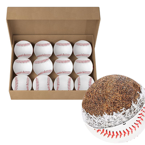 Palline da Baseball Morbide per Allenamento, Misura Ufficiale 9 Pollici, Confezione da 500 Palline, per Mancinini, in PVC Resistente, per Giochi di Lega Giovanile/Adulto - Product Image 1