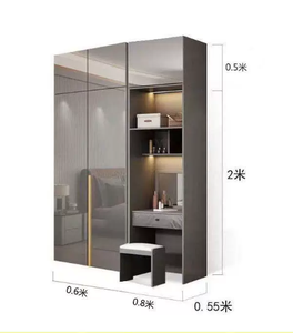 <span class=keywords><strong>Lit</strong></span> mezzanine moderne pliable sur mesure haut de gamme avec <span class=keywords><strong>armoire</strong></span> pour adultes, idéal pour atelier et salon, armoires à fermeture douce - Product Image 6