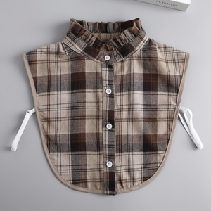 Camicia a quadri classica con collo a strati - Product Image 1