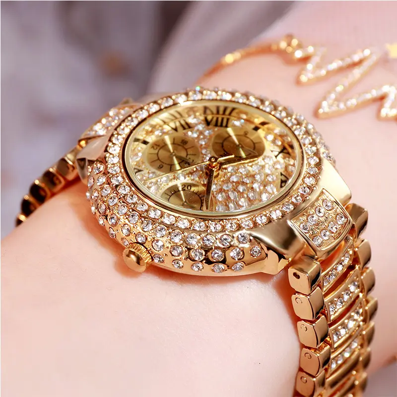 2023 New Trendy Gold Women Luxury Sport orologio da polso Shiny Lady Diamond Jewelry Watches Design For Girls