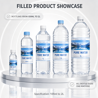 Ligne de production industrielle clé en main pour l'embouteillage d'eau pure minérale 330 ml 500 ml, ligne de production de machines à eau en bouteille automatique