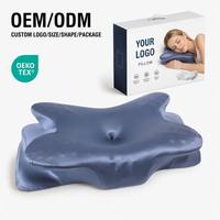 Oreiller ergonomique Jiyimei en mousse à mémoire de forme solide, pour soulager les douleurs cervicales, soutien orthopédique cervical, hypoallergénique, moderne
