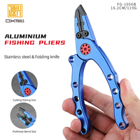 Pince de pêche en aluminium Portable en acier inoxydable coloré dissolvant de crochet pour hommes de plein air et coupe-tungstène pratique pour la pêche