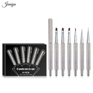 Juego de 6 Pinceles para Decoración de Uñas con Piedras de Cristal de Primera Calidad, Kit de Manicura Multifuncional Profesional, Lámpara UV Grande, Aspirador de Polvo para Uñas - Product Image 4