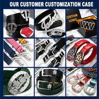 Hebillas de Cinturón 3D Personalizadas de Acero Inoxidable, Aleación de Zinc y Latón, con Logotipo Personalizado, para Hombres y Mujeres, Estilo Vaquero