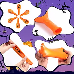 Halloween <b>Balloon</b> Party <b>Balloon</b> Set Grimace Scary Haunted House 12 "Halloween Latex <b>Balloon</b> <b>Decoration</b> - Product Image 3
