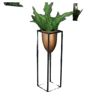 Pot de fleurs domestique en aluminium thermolaqué, durable, écologique et facile à utiliser, de forme bol ondulé 3D, personnalisable, style américain, à motif irrégulier