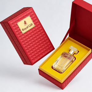 กล่องบรรจุภัณฑ์น้ำหอมแบบพรีเมียมสั่งทำพิเศษ กล่องของขวัญแบบปิดด้วยแม่เหล็กพร้อมริบบิ้นดึง  รับพิมพ์โลโก้ตามสั่งจากผู้ผลิต - Product Image 4