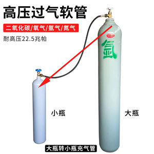 Xiongju High Pressure Gas Transfer Hose G5/8 Standard Air Passage 0.5m 1m 1.5m 2m Nitrile Rubber For Oxygen Argon Co2 Cylinder - Product Image 4
