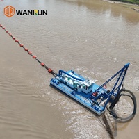 Drague à aspiration jet personnalisable de 6 à 10 pouces, machine de dragage efficace pour l'aspiration de sable avec moteur diesel pour l'extraction d'or