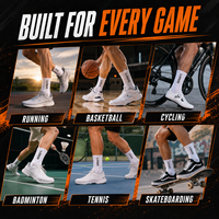 Chaussettes de sport personnalisées, anti-transpiration, pour la gym, le basketball, chaussettes de sport de haute qualité, chaussettes de sport en tricot, unisexes, toutes saisons