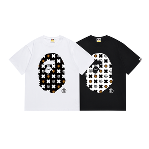 T-shirt da uomo di tendenza con stampa di lettere di alta qualità, modello 2026, di design alla moda, stampa Bapees - Product Image 3