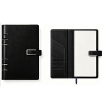Carnet en cuir PU A5 avec logo personnalisé, couverture souple, carnet de notes, papeterie de bureau et scolaire