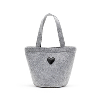 Vente en gros de sacs de rangement cylindriques en feutre avec motif de dessin animé mignon en Chine