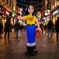 Mannequin gonflable personnalisé Sky Dancer féminin pour la publicité et la promotion en extérieur