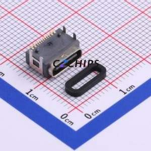 TYPE-C-31-E-03 USB Connector SMD Connector ( Connector Type: Type-C )( Gender: Female )( Mounting Type: Horizontal Mount ) - Product Image 1