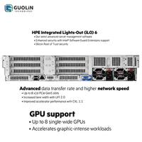 Servidor HPE ProLiant DL380 Gen11, Doble Procesador Intel Xeon de 4.ª Generación 4416+ de 20 Núcleos, 32 GB de RAM DDR5, Servidor de Alto Rendimiento para Computación de IA